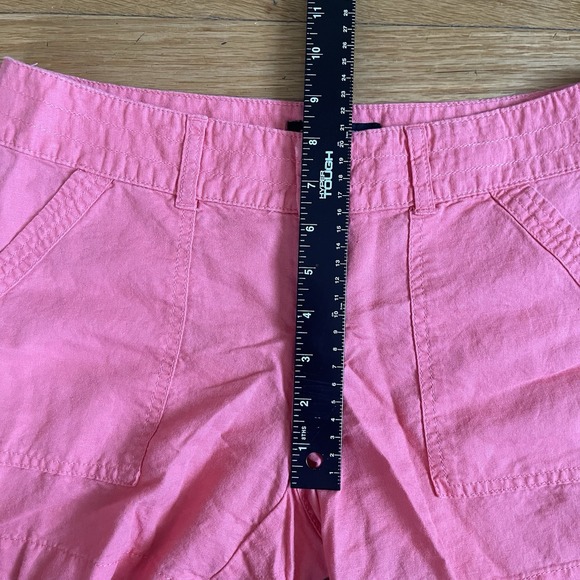 Banana Republic Women's Size 2 Pink Linen Cotton Blend Chino Casual 4" Shorts - Picture 9 of 9